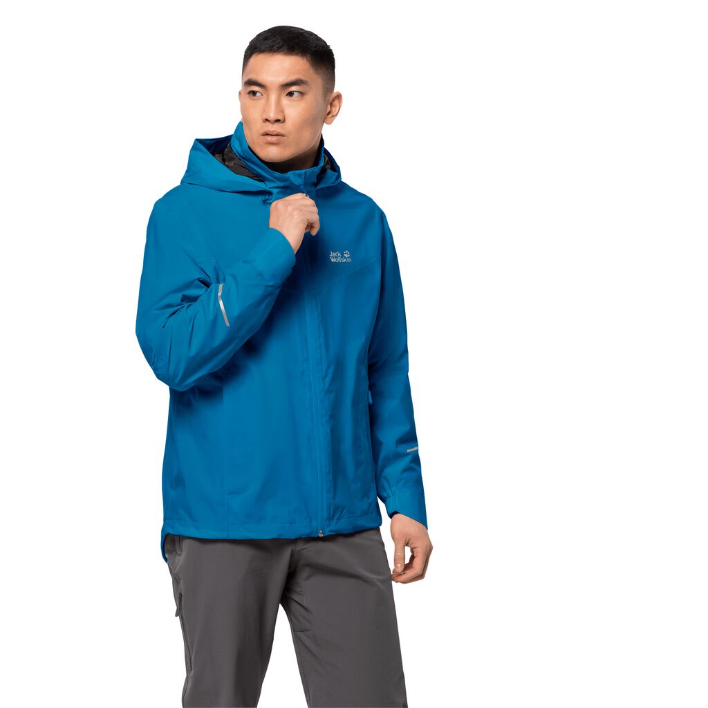 Jack Wolfskin ATLAS TOUR Vestes Homme Bleu - FQDLSWH-57